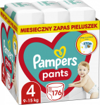 Pampers Lahingupksid 4, 9-15 kg, 176 tk.