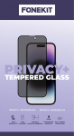 FoneKit Privaatsus+ tiskaanega karastatud klaas, iPhone 13 Pro Max, must (privaatsus 13 pro max)
