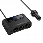 Hoco autolaadija 2xUSB A + 2xUSB C + 3 sigaretistmehangu pesa PD QC3.0 240W Z64 must