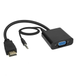 Riff HDTV VGA konverteriga audiovljundiga must