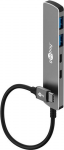 Goobay 79159 interface hub USB Type-C 5000 Mbit/s Grey