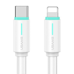 USAMS Kaabel USB-C/Lightning 1m SJ735 30W biay/white YU seeria SJ735USB02 (US-SJ735)