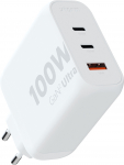 Xtorm XEC100 GaN Ultra 100 W AC laadija, USB-C / A (XEC100)