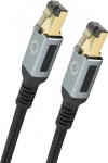 OEHLBACH D1C13357 vrgukaabel Must, Kuldne 10 m Cat8.1