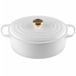 LE CREUSET Malmpott ovaalne 31cm | 6,3L valge