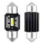 Amio LED CANBUS 1860 1SMD UltraBright Festoon C5W C10W C3W 31mm Valge 12V/24V