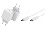 CoreParts USB-C laadija koos 1 meetri pikkuse USB-C kaabliga, 20W