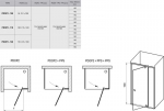 Ravak PDOP2 1200 mm h=1900 Black/ Clear glass
