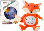 LEAN Toys Plush Teddy Bear Sleeping Lights Sounds Night and Day Mode Fox