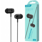 iKaku KSC-381 universaalne kerge HiFi-in-ear krvaklapid, 3,5 mm pistik ja mikrofon, 1,2 m, must