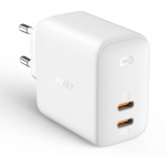 Aukey PA-B4 65W Omnia GaN Wall Charge 2xUSB-C, White