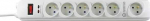 Powerton Power strip 6 sockets 3 m white