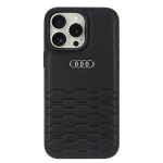 Audi Snteetilisest nahast iPhone 16 Pro Max 6.9" tarna/must kvakott AU-TPUPCIP16PM-GT/D2-BK