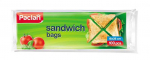 PACLAN BAGS FOR SANDWICHES 100PCS, WITH CLIPS