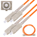 Extralink SC/UPC-SC/UPC | Paigalduskaabel | Mitmemoodiline, Dupleks, 50/125, 3mm, 1m
