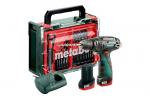 Metabo PowerMaxx SB Basic Set 1400 p/min prdega vtmevaba, 1,01 kg, must, roheline, punane
