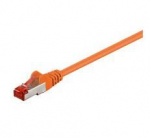 MicroConnect F/UTP CAT6 1m Orange PVC Outer Shield : Foil screening