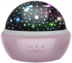 Riff RF1044 2in1 Bedside colorful lamp with a projector (+ 2 projector overlays) Pink