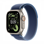 Watch Apple Watch Ultra 3 (2025) 5G 49mm Natural Titanium Case with Trail Loop M/L - Blue/Bright Blue