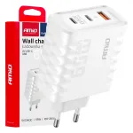 Amio -04289 reisilaadija | 65W | PD, QC | USB-A, USB-C