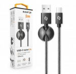 ALIGATOR DATKP26 USB kaabel 2 m USB A USB C must