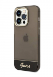GUESS Kvakate Lbipaistev lbipaistev must, iPhone 14 Pro jaoks, GUHCP14LHGCOK