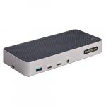 StarTech.com USB-C kolmikahelikas monitooridokker - HDMI/DP kolm 4K USB-C dokker - 5x USB Hub - GbE - 100W PD - Universaalne monitooridokker - Thunderbolt 3/4 vastavuslik
