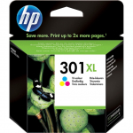 HP Tint CH564EE / 301XL XL sinine, kollane, must