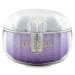 GUESS Bluetooth krvaklapid GUTWSHDGKEEU TWS + dokkimisjaam lilla/lillad Glitter Gradient