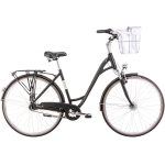 Bicycle ROMET Art Deco Lux, with front basket, black (M)
