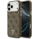 GUESS 4G kolmnurkuse logoga MagSafe-kinnitusel iPhone 18 Pro Max / 17 Pro Max lemine kCover kahvri halli vrvi