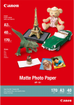 CANON MP-101 Mati fotopaber, A3, 40 lehte (7981A008)