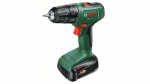 BOSCH EasyDrill 18V-40 1630 p/min vtmevaba 1,3 kg must, roheline