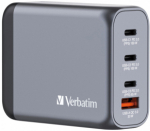Verbatim GNC-100 GaN Charger 4 Port 100W USB A/C (EU/UK/US)
