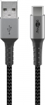 Goobay 49295 USB-kaabel USB 2.0 0,5 m USB-C USB-A Must, Hall