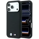 BMW M Blue Perfo Metal Logo MagSafe korpus iPhone 18 Pro Max / 17 Pro Max jaoks, must