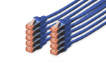 Digitus CAT 6 S/FTP Patchkabel, 10 tkki, 1m, sinine
