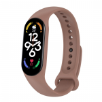 Riff Silicone strap for Xiaomi Mi Band series 3 / 4 / 5 / 6 / 7 Coffee Brown