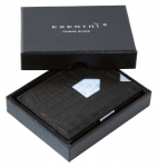 Exentri rahakott, Caiman, must (T31099A1101)