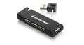 IOGEAR 4 Port USB 2.0 Hub GUH285W6, 480 Mbit/s, Black,