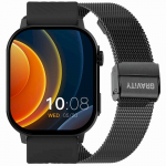 Gravity Smartwatch GT15-1 silikoonribas + musta vrviga kevrise / must