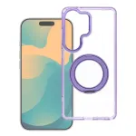 OEM Kinnituskinnitus Xiaomi Redmi 17 4G / 5G jaoks, ringikujuline alustega raam, MagSafe-i hilduv, lilla