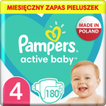 Pampers Aktiivne Lapselaps 4, 9-14 kg, 180 tk.