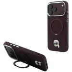 Case Karl Lagerfeld with Ring Stand 360 Karl Head Pin MagSafe for iPhone 18 Pro Max / 17 Pro Max bur