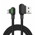 Mcdodo CA-5280 LED USB-Micro USB kaabel, 3m (must)