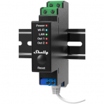 Shelly relee "Pro 2PM" WLAN LAN Max. 25A 2 kanalit 1 faas BT mtmisfunktsioon DIN-Rail