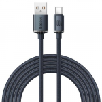 Baseus CAJY000401 USB-kaabel 1,2 m USB-C USB-A Must