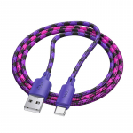 Hoco 3A USB-A-st USB-C kaabel, 1 m, X116, gradient violetne