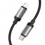 USB-C kaabel Lightning'i hendusega Hoco PD 27W 1 m X117 must