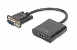 Digitus VGA HDMI Konverter (schwarz, 15cm)